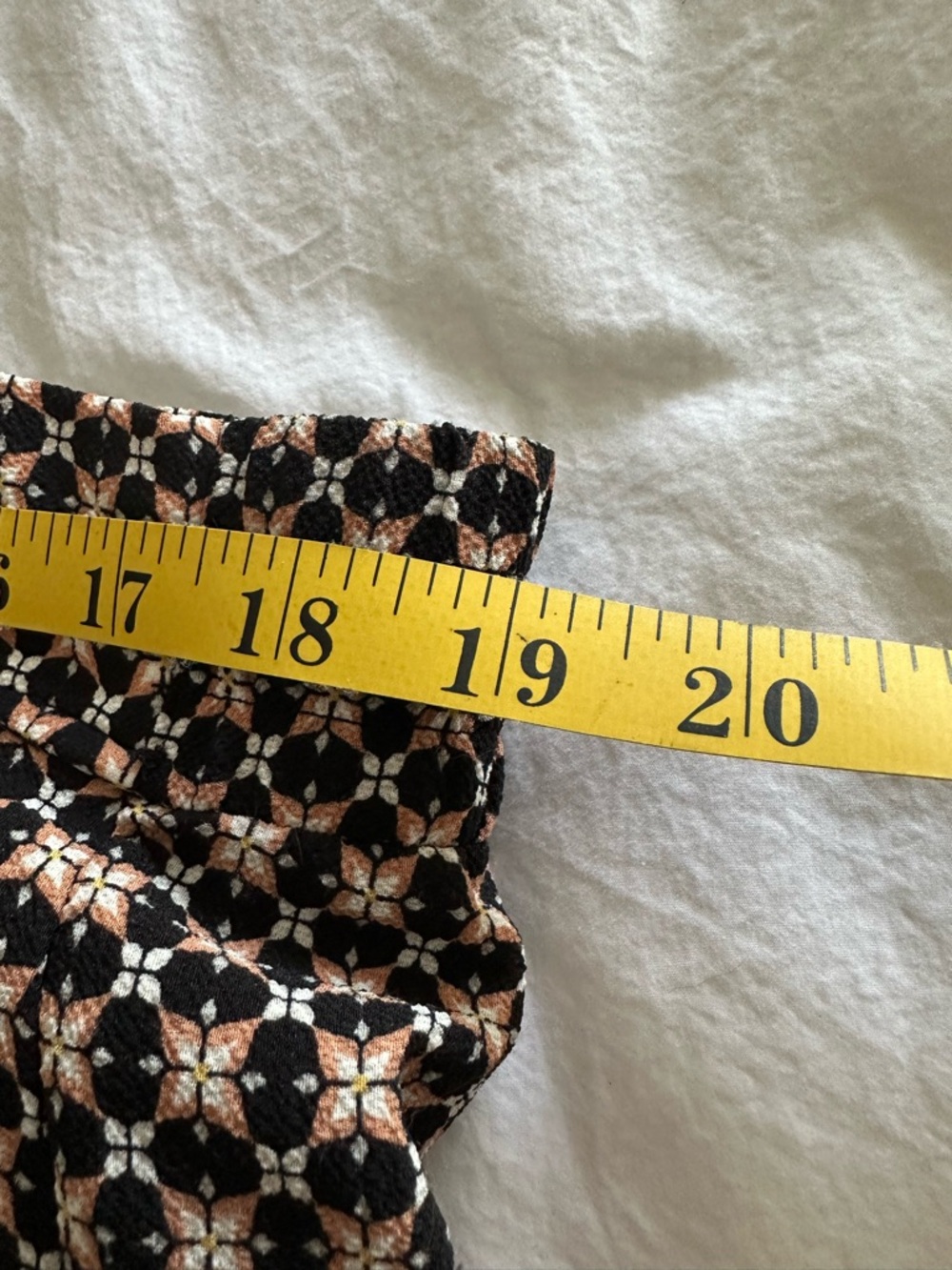 Max Studio Black & Cream Geometric Wide-Leg Pants, size large - Picture 14 of 14